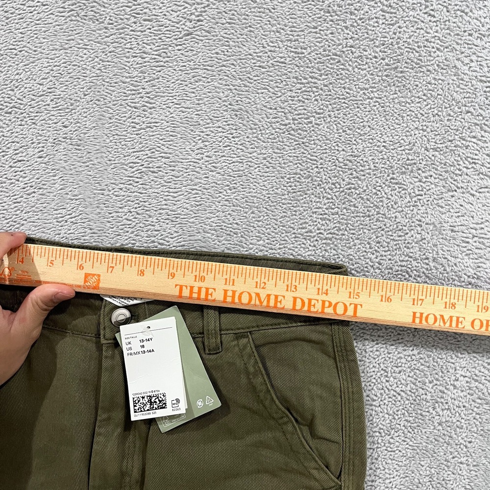 H&M Khaki Cargo‎ Pants Women's 29x29 Green NWT Utility Military Y2K Skater - Picture 10 of 11